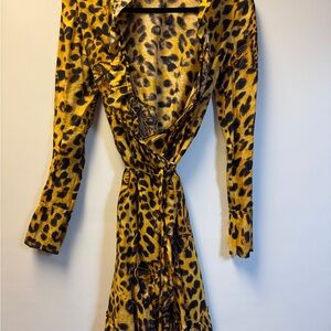 Kooples Leopard Print Wrap Dress